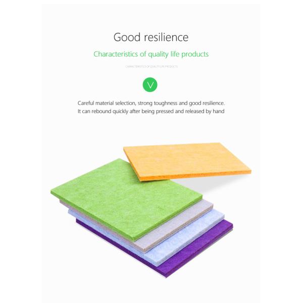 High Frequency Sound Absorption Acoustic Pet Panel For Customized Shape Wall