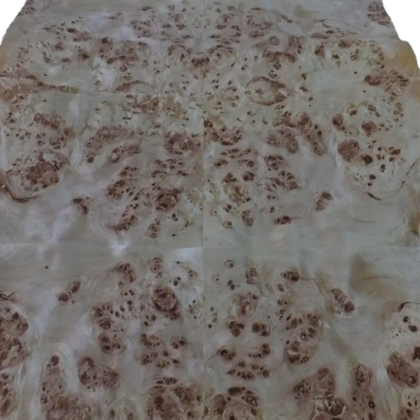 Smooth Paper Back Veneer , Kraft Poplar Burl Veneer Wood Sheets For Round Table