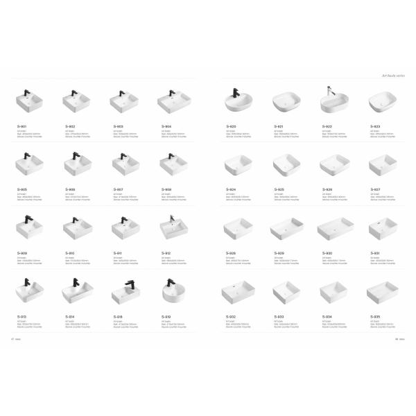 CUPC North America Ceramic Porcelain Bathroom Basin Sink Vanity Bowl for Hotel Use