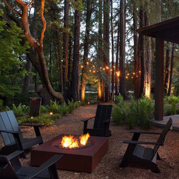 Garden Heating Firewood Burning GN-FP-310 Corten Steel Rusty Metal Fire Pit