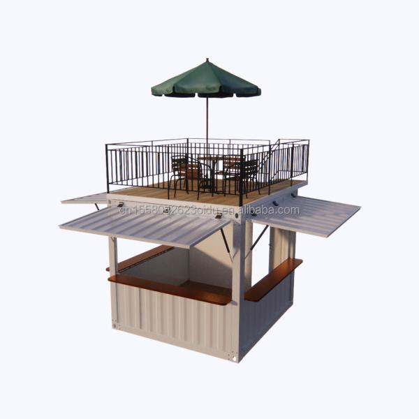 10 ft 20 ft Mobile Containers Galvanized Steel Square Tubes for Supermarket Customized Mobile Store Pop-Up Coffee Bar