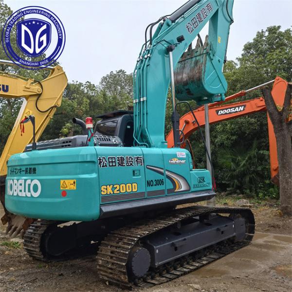 Origin Japan SK200-8 Used Kobelco Excavator SK200-8 Excavator Secondhand Kobelco Excavator SK200-8