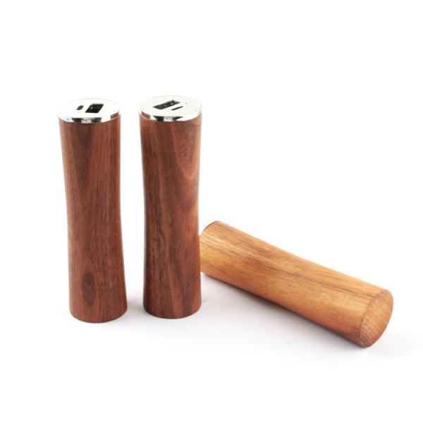 Li Ion 18650 Battery Portable Power Bank Walnut Wooden Material
