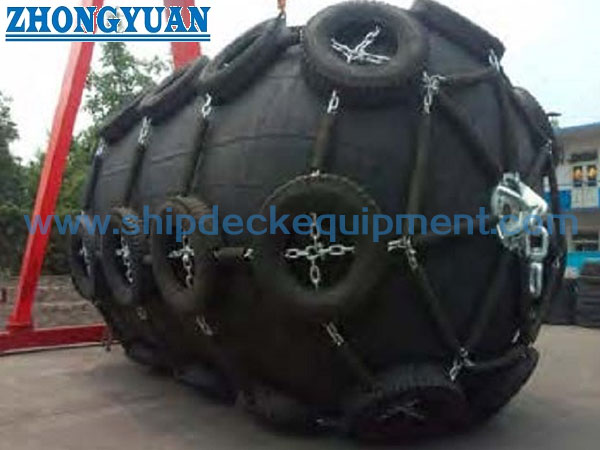 ISO 17357 Net Type Yokohama Floating Pneumatic Marine Rubber Fender