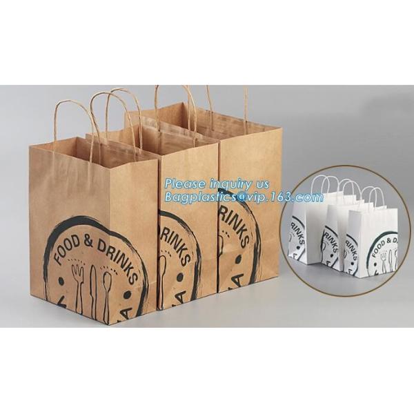 Bread Art Packing Kraft Paper Bag,Food Grade disposable Paper Bag With Logo Print,Beautiful printing Food grade package