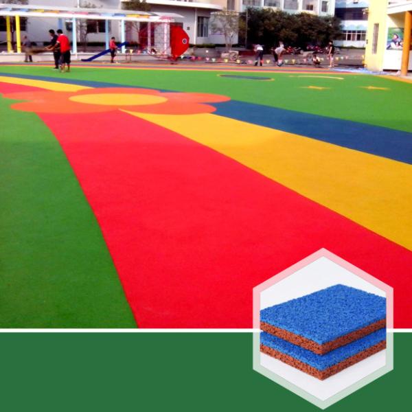 EPDM Rubber Safety Playground Surfaces Outdoor Rubber Sports Flooring