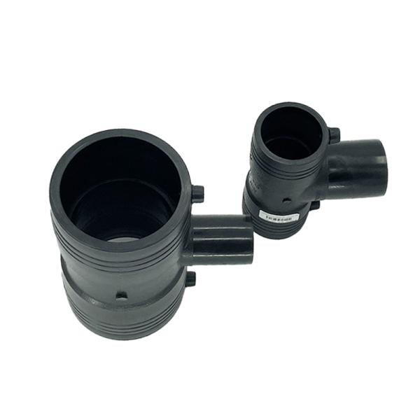 Hdpe Pipe Fittings Electrofusion Reducing Tee Pe Tap Water Supply Pipe Joint