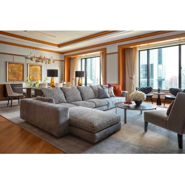 ODM Commercial Hotel Living Room Furniture Fabric Sofa