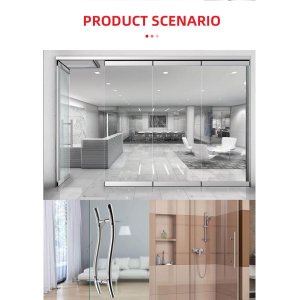 24 inch Double Side H Shape Glass Door Round Ladder Pull Door Handle Door Window Handles