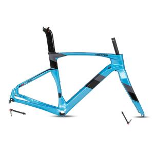 Quality ISO9001 Carbon Road Bike Frame 1.02KG Lightweight Professional for sale