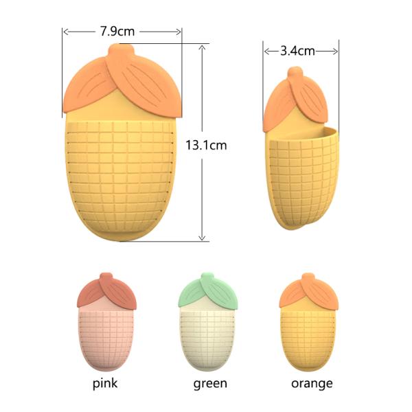 Say Goodbye to Messy Bathroom Counters with this Cartoon Silicone Corn and Toothpaste Holder 100% Silicone