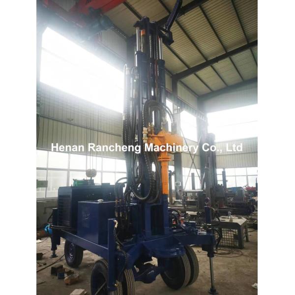 180m Depth Borehole Drill Machine 55KW Engine 90mm - 300mm Dia 5200kg