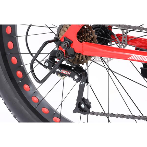 26 Inches Snow full suspension Mountain Bike Big Tire fat Bicycle with carbon steel Frame Material Customizable
