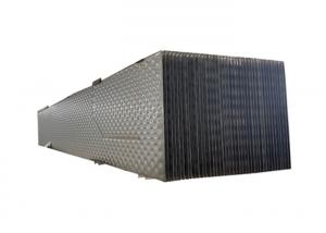 Quality 1.5x2m Double Wall Brazed Plate Heat Exchanger Dimpled Plate Type Evaporator for sale