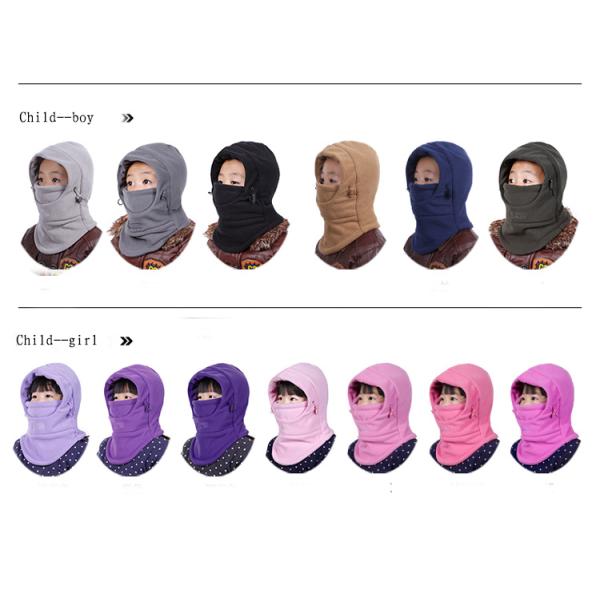 Best quality warm knitted sports polar fleece balaclava ski mask hat