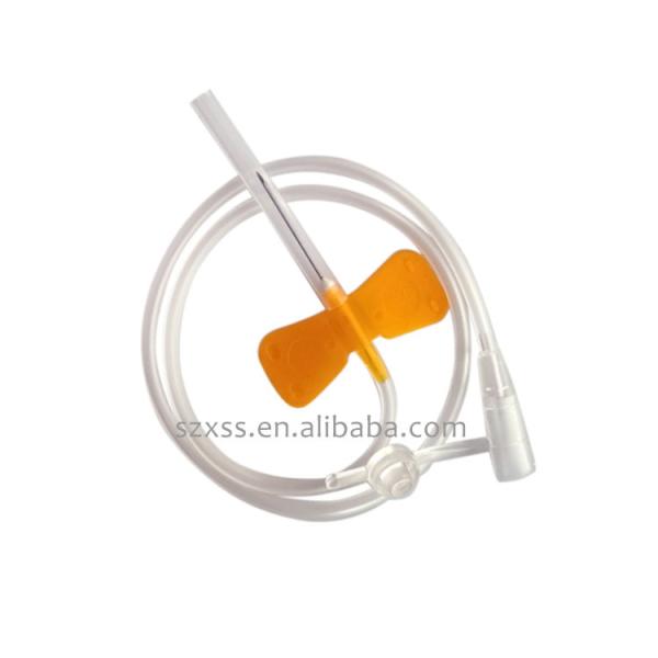 Hospital Blood Draw Butterfly Needle Safety With Luer Adapter