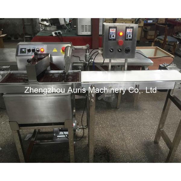 Multi Functional Cake Chocolate Enrober Machine Glazing Chocolate Dipping Machine