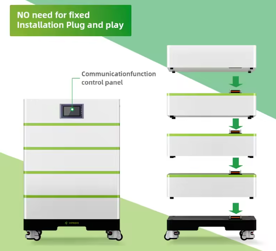 Stacked 100Ah Energy Storage Lithium Battery Lifepo4 Battery High Voltage Full Package Lithium Batteries
