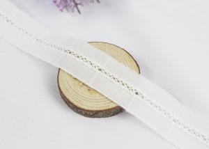 China White Eyelet Cotton Embroidered Lace Trims Cotton Lace Ribbon For Fashion Market on sale