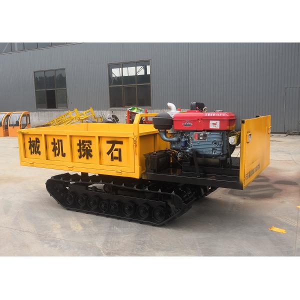 Simple Structure Track Transporter / Rubber Track Dumper With Low Fuel Consumption