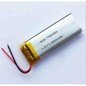Quality 702050 3.7v 650mah Lipo Battery 500mah 700mAh 550mah 1000mah Lithium Polymer Battery With KC CE IEC62133 for sale