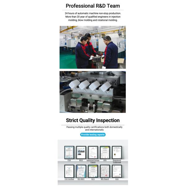 Empty Hdpe Wide Mouth Bottles Plastic Containers For Lab Chemical