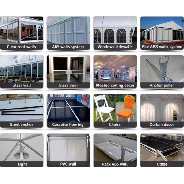 Windproof Aluminum Wall Tent Frame Steel Frame With Plating Processing