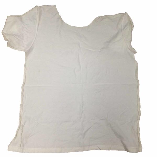 Industrial Cleaning White T Shirt 100 Cotton Rags With No Zipper