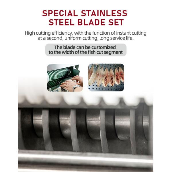 Stable Frozen Fish Cutting Machine Wear Resistant Stainless Steel