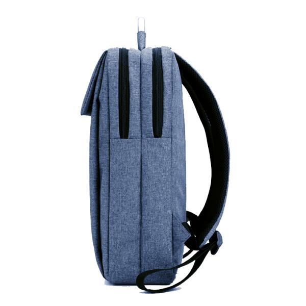 Unisex Oxford Cloth Backpack with Flap Front Pocket Multi-Compartment Laptop Backpacks and Aluminum Handle