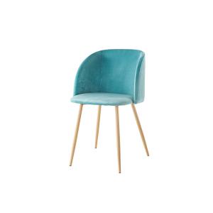 Quality Ergonomic Velvet Fabric Seat 13KGS 840mm Modern Leisure Chair for sale