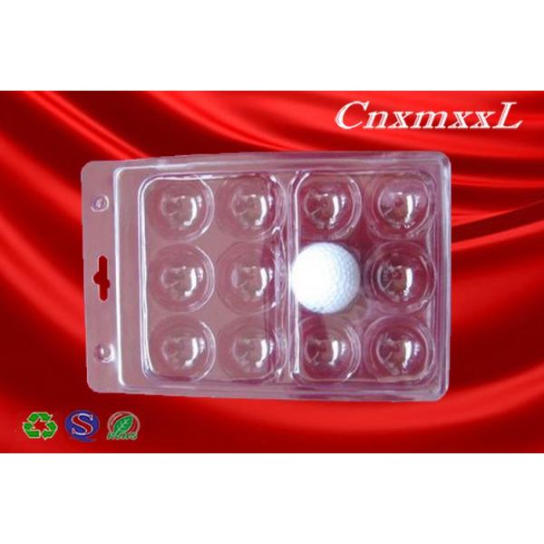 6pcs Golf Ball Transparent Plastic Blister Packaging Toy PVC Blister Tray