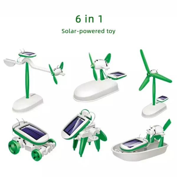 Solar Power Educational Toys 6 In 1 Diy 3d Solar Puzzle Adult Learning Toys