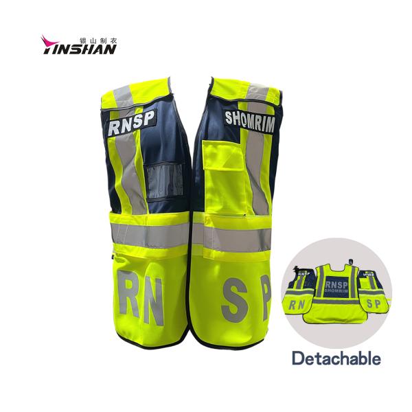 Ready-made Apparel Direct Injection Heat-Transfer Printing Engineer Warning Vest