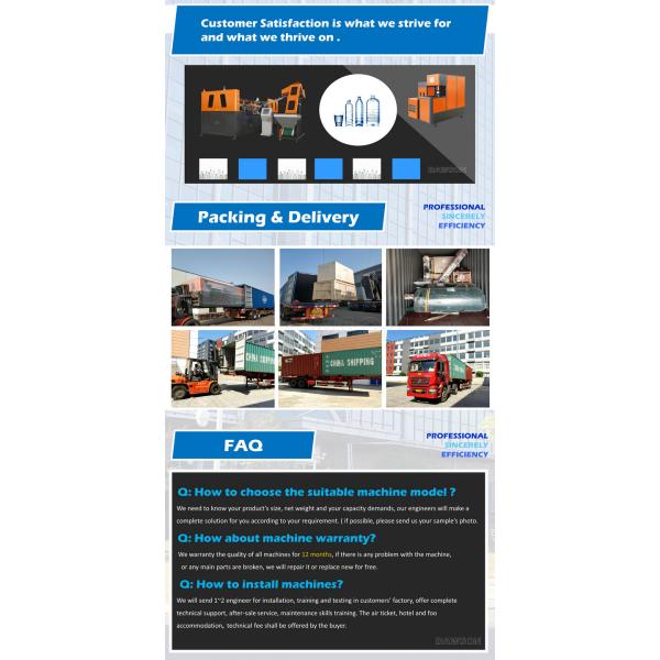 Custom Designed Semi Automatic PET Plastic Candy Jar Drink Cup Shatterproof Bottle Container Blowing Molding Moulding Machine