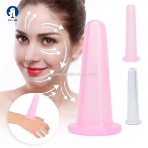 China Silicone Cupping Therapy 4 Pcs Set - Facial & Body Massage Cups With Free Anti Cellulite Facelift, Anti Aging on sale