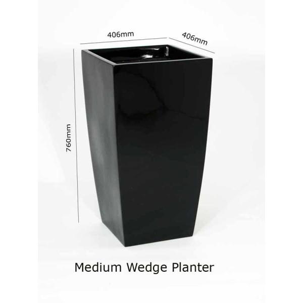 Square Fiberglass Flower Planter Pots For Indoor And Outdoor