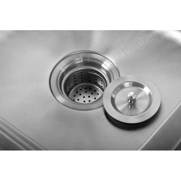 OEM Top Mount Stainless Steel Single Bowl Kitchen Sink With Drainboard 36x20