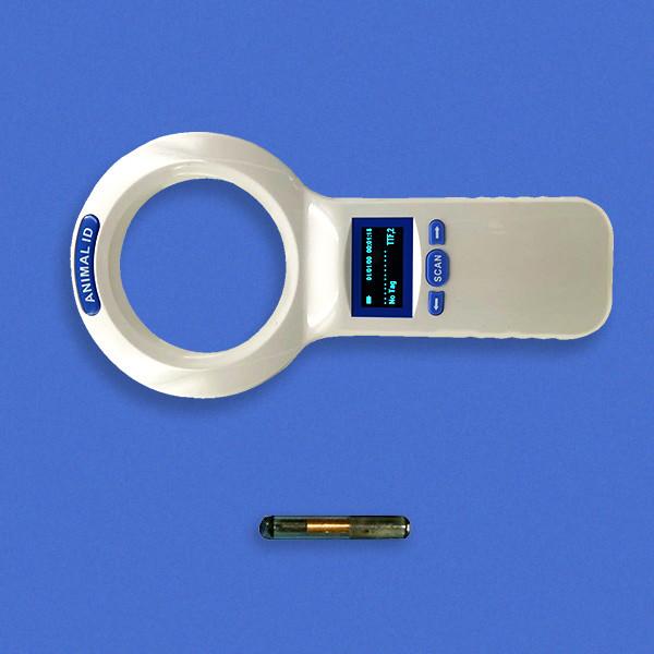 Buy OLED Screen RFID Handheld Reader 1000 Records Data Storage 3 AA Power Supply at wholesale prices