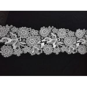 Quality White 100% Polyester Lace Trim for sale
