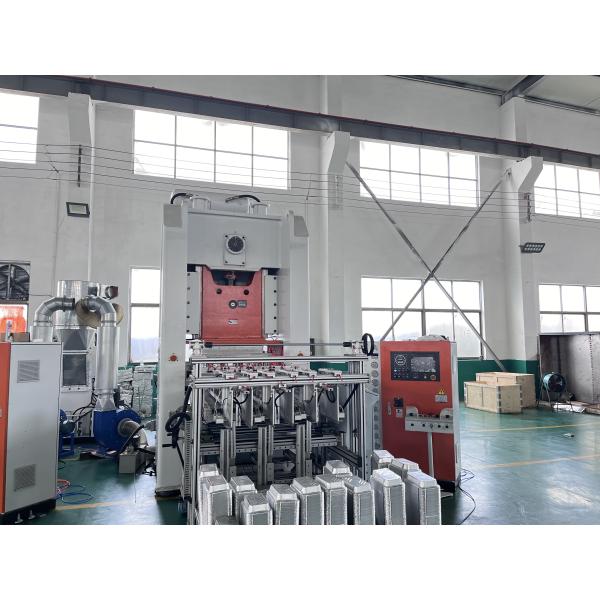 Mitsubishi PLC SIEMENS Motor Disposable Aluminium Foil Container Production Line With Long Life