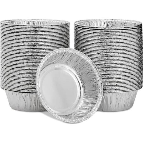 6 Inch Round Mini Pie Pan 12 Ounce Aluminum Foil Potpie Pans