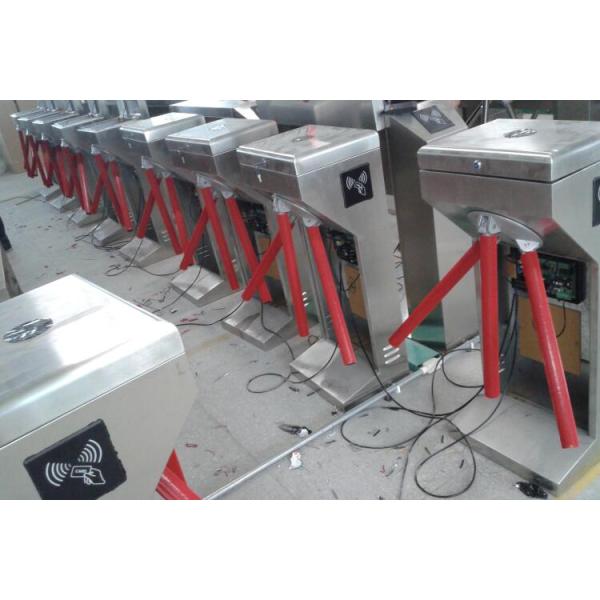IP62 IC ID Card Access Three Arms Access Control Turnstiles Bidirectional 110V / 220V