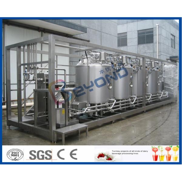 1000L / H Soya Milk / Yogurt Processing Plant , Skid Mounted Flavored Milk / Juice Production Line