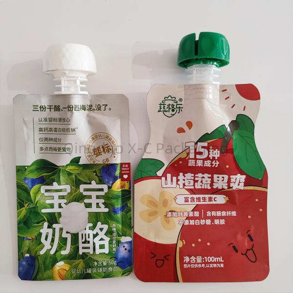 Custom Shaped Plastic Bags For Packaging , Moisture Proof Liquid Pouch Packaging