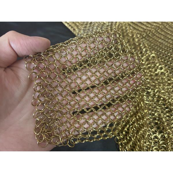 Ring mesh curtain in architectural application