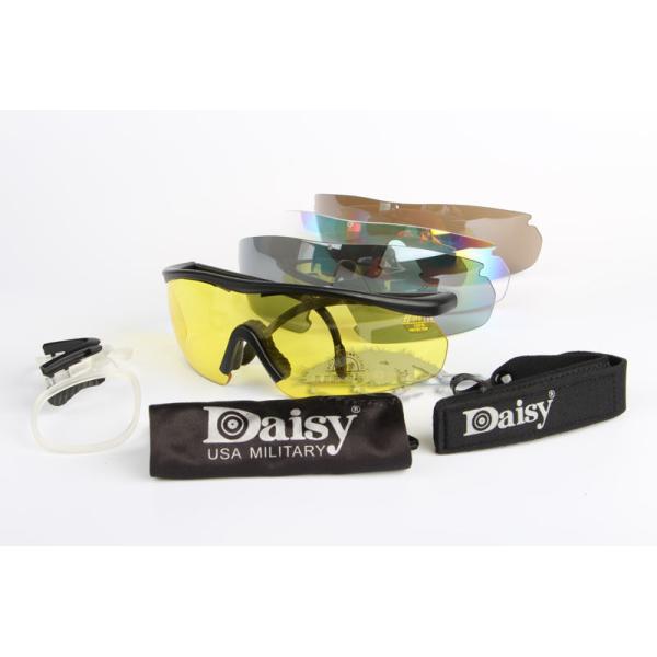 Yellow Mirrored Safety Glasses , Ultraviolet Protection Glasses Durable Flexible