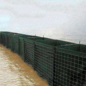 Quality ISO Galvanized Sand Wall L10m Defensive Barrier Filled Military Box for sale