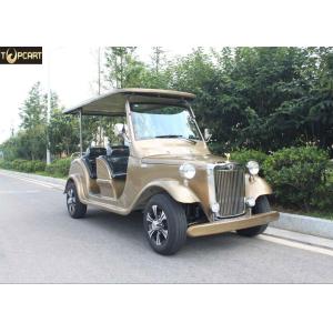 Buy cheap 4 Seater Battery Powered Classic Car Golf Carts Champagne Color , 80-100 Km from wholesalers