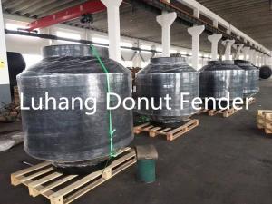 Foam Filled PU Coated Rotational Donut Fender For Piles